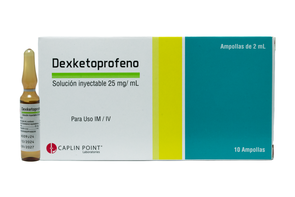 Dexketoprofeno Injection 25mg/ml - 2ml Amp CaplinPoint Laboratories Ltd.