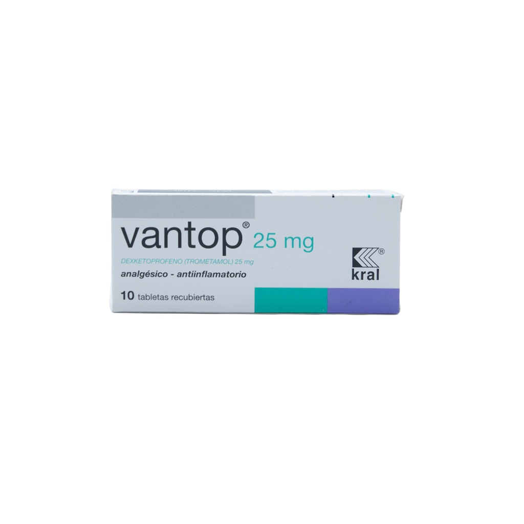 VANTOP 25MG X 10 TABLETAS Donovan Werke