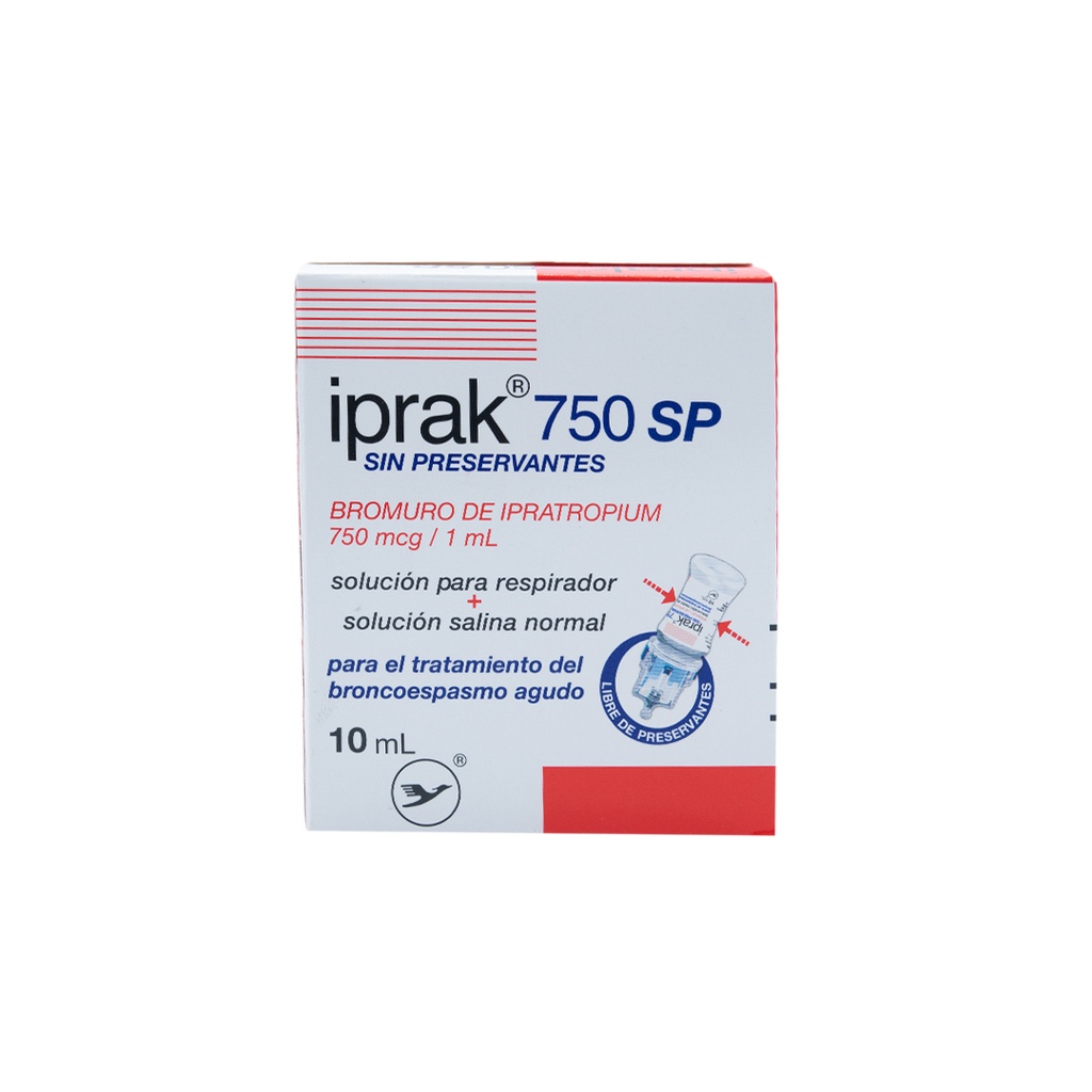 IPRAK 750 SP SOL P/NEB 750MCG/1ML X 10ML Donovan Werke