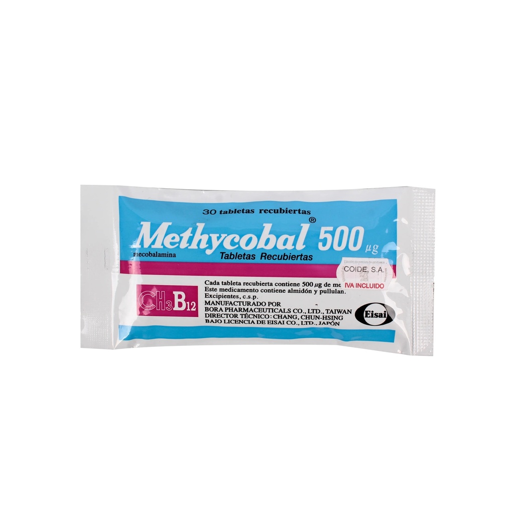 METHYCOBAL 500 MCG SOBRE X 30 TABS LANCASCO