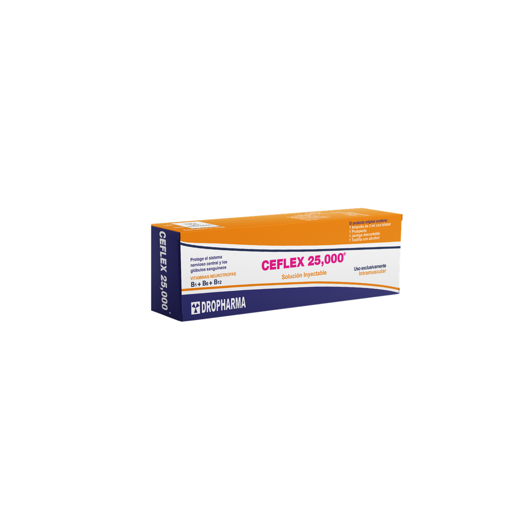 CEFLEX 25000 X 1 AMPOLLA DROFARMA