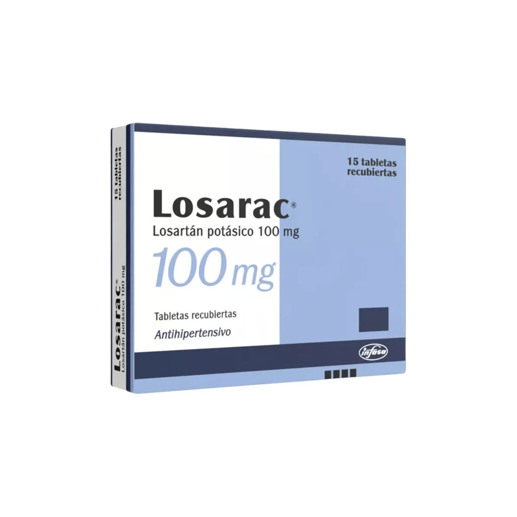 LOSARAC 100 MG CAJA X 15 TABLETAS INDUSTRIA FARMACEUTICA, S.A.