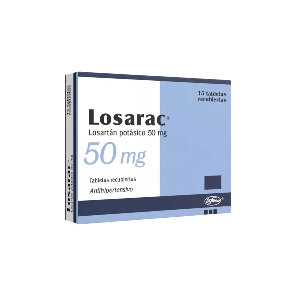 LOSARAC 50MG CAJA x 15 TABLETAS INDUSTRIA FARMACEUTICA, S.A.