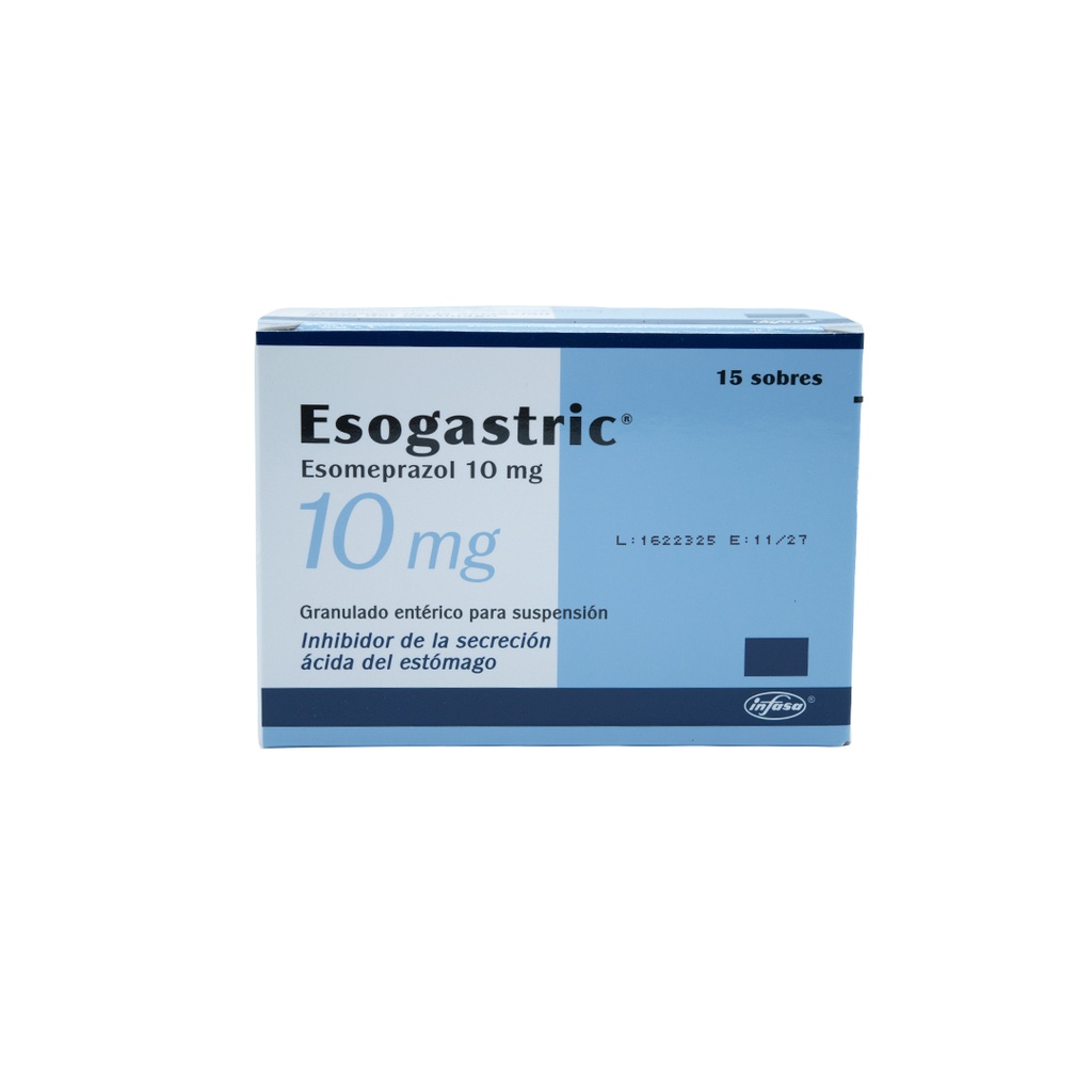 ESOGASTRIC 10 MG CAJA X 15 SOBRES INDUSTRIA FARMACEUTICA, S.A.