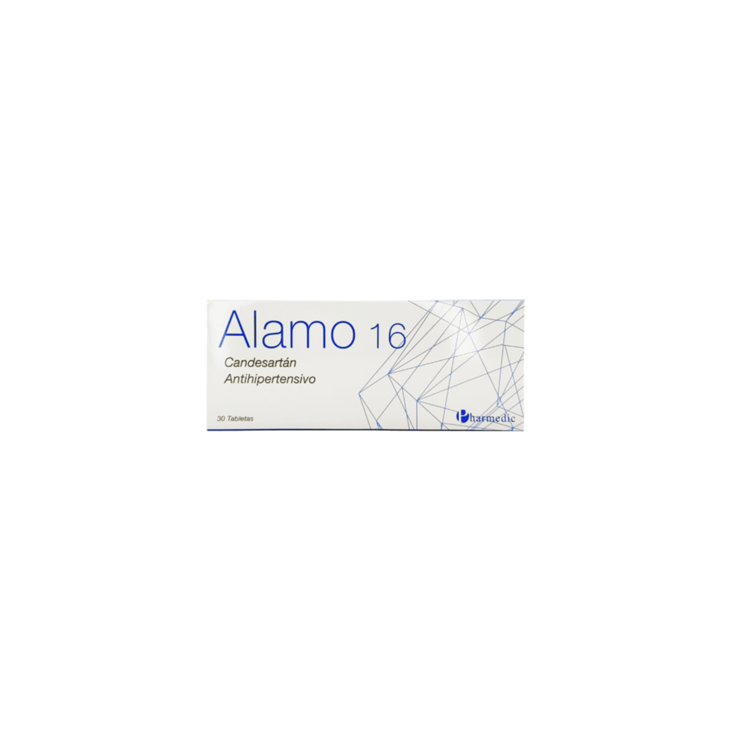 ALAMO 16MG (CANDESARTAN 16 MG) CAJA X 30 TABLETAS Pharmedic