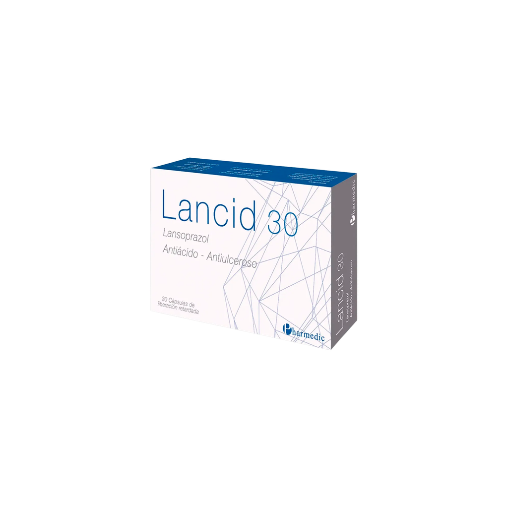 LANCID (LANSOPRAZOL 30 MG) TABLETAS 30MG CAJA x 30 Pharmedic