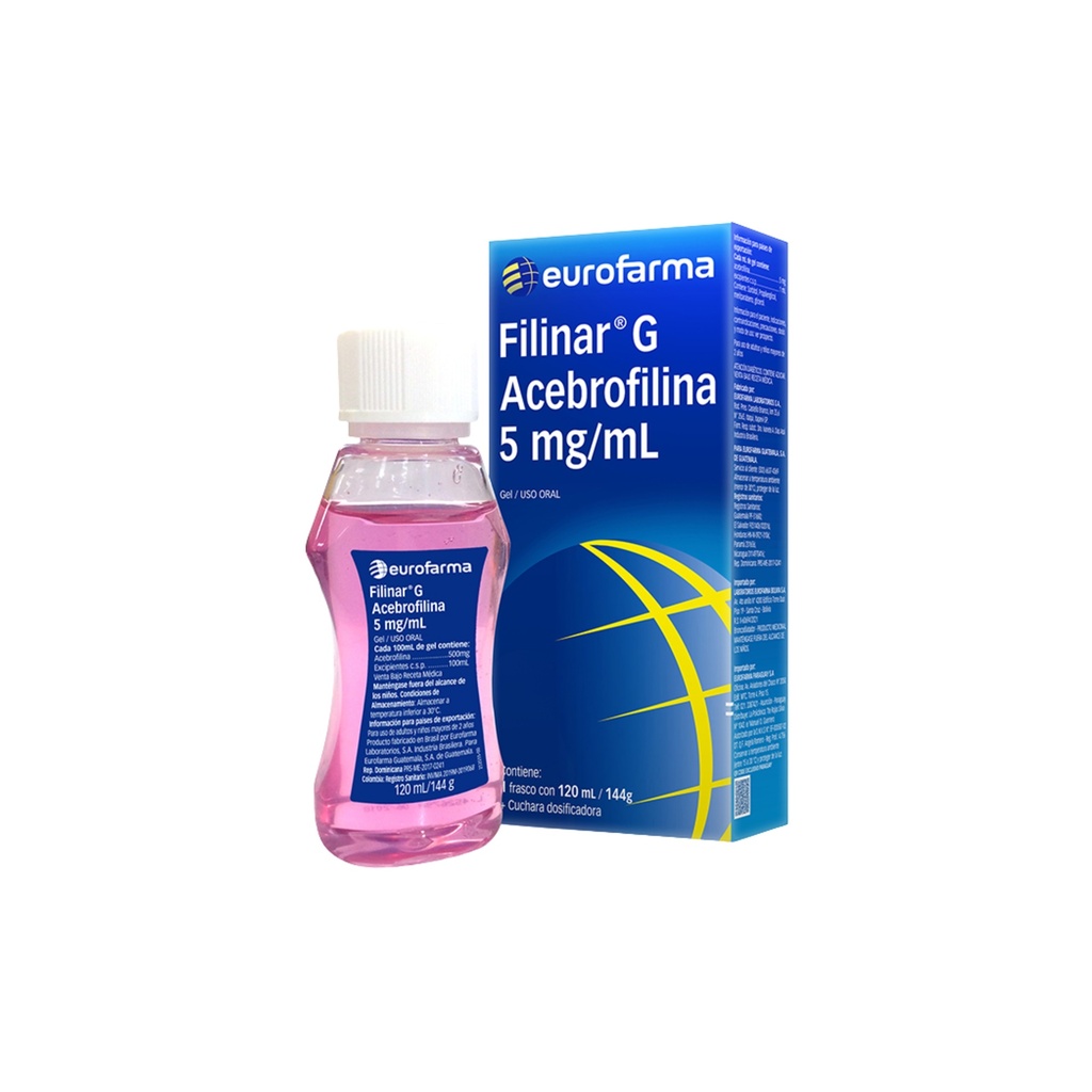 FILINAR G GEL 5MG/ML * 120 ML/144G EUROFARMA