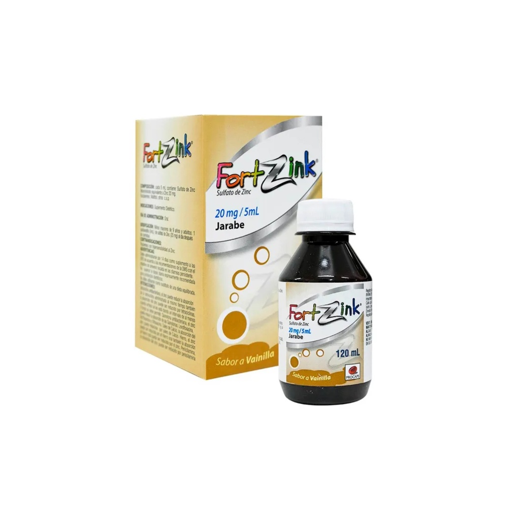 FORTZINK 20 MG/5ML JARABE * 120 ML