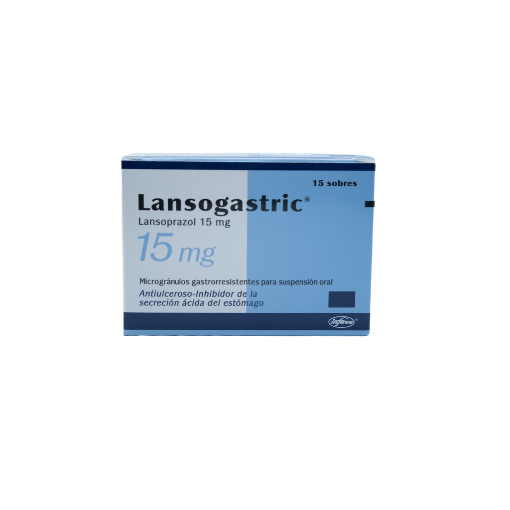 LANSOGASTRIC 15 MG  X 1 SOBRE (LANSOPRAZOL) (DISPENSADOR 15 SOBRES) INDUSTRIA FARMACEUTICA, S.A.