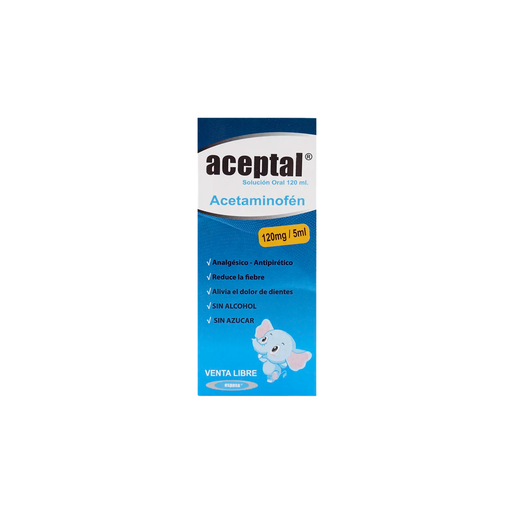 ACEPTAL JARABE 120MG/5ML X 120ML SOLUCION (PARACETAMOL) EXCEL