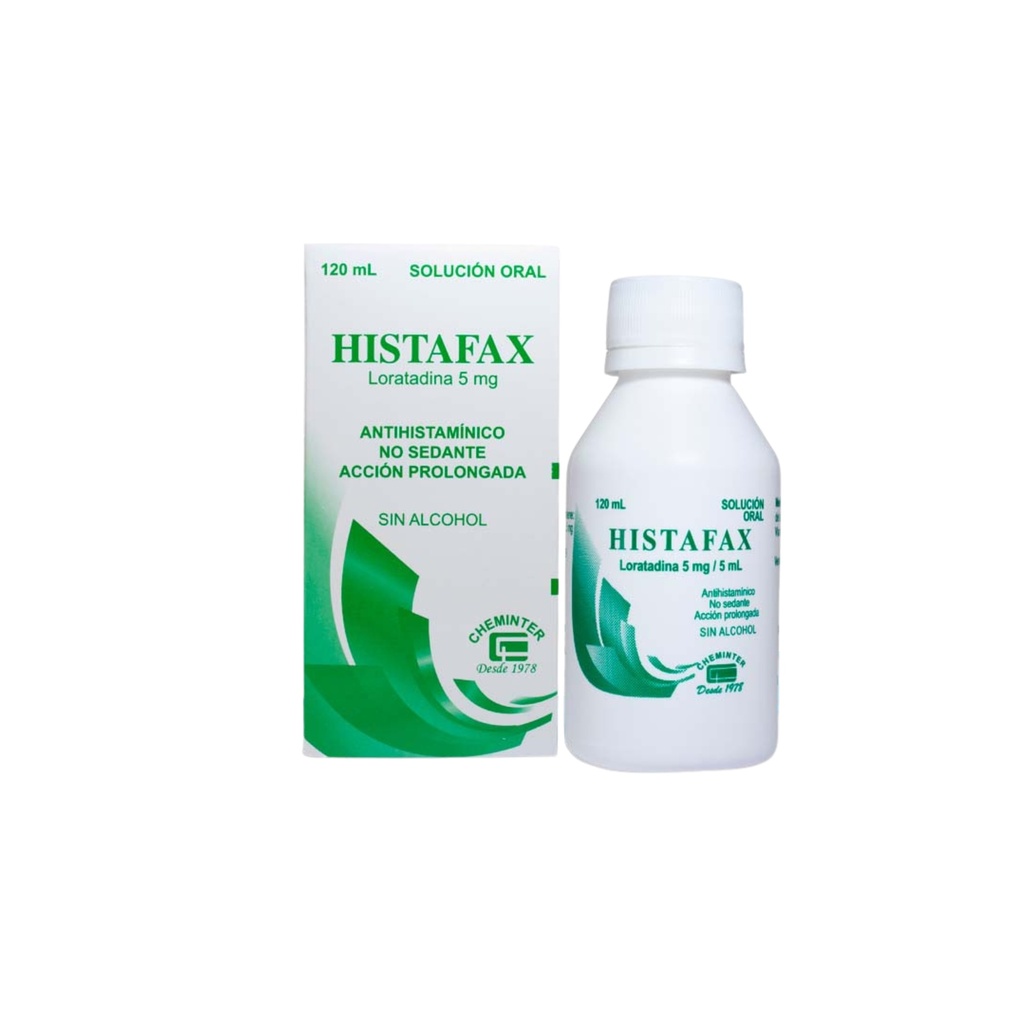 HISTAFAX 120 ML JARABE (LORATADINA) Chemilco Internacional, S.A. Chenminter