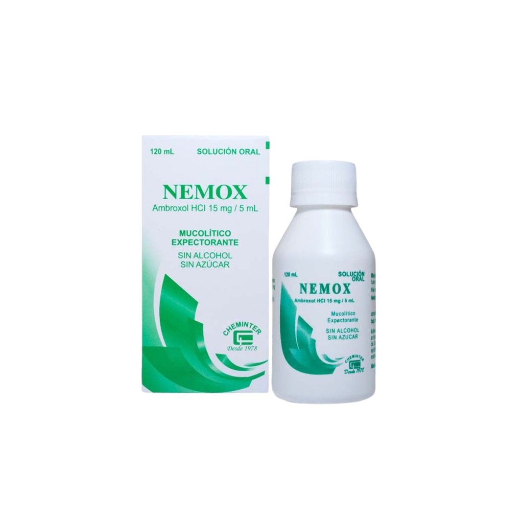 NEMOX X 120 ML JARABE (AMBROXOL) Chemilco Internacional, S.A. Chenminter