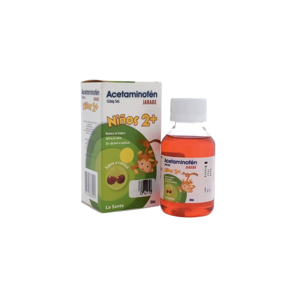 ACETAMINOFEN CEREZA JARABE 150 MG/5ML X 90 ML Farmandina