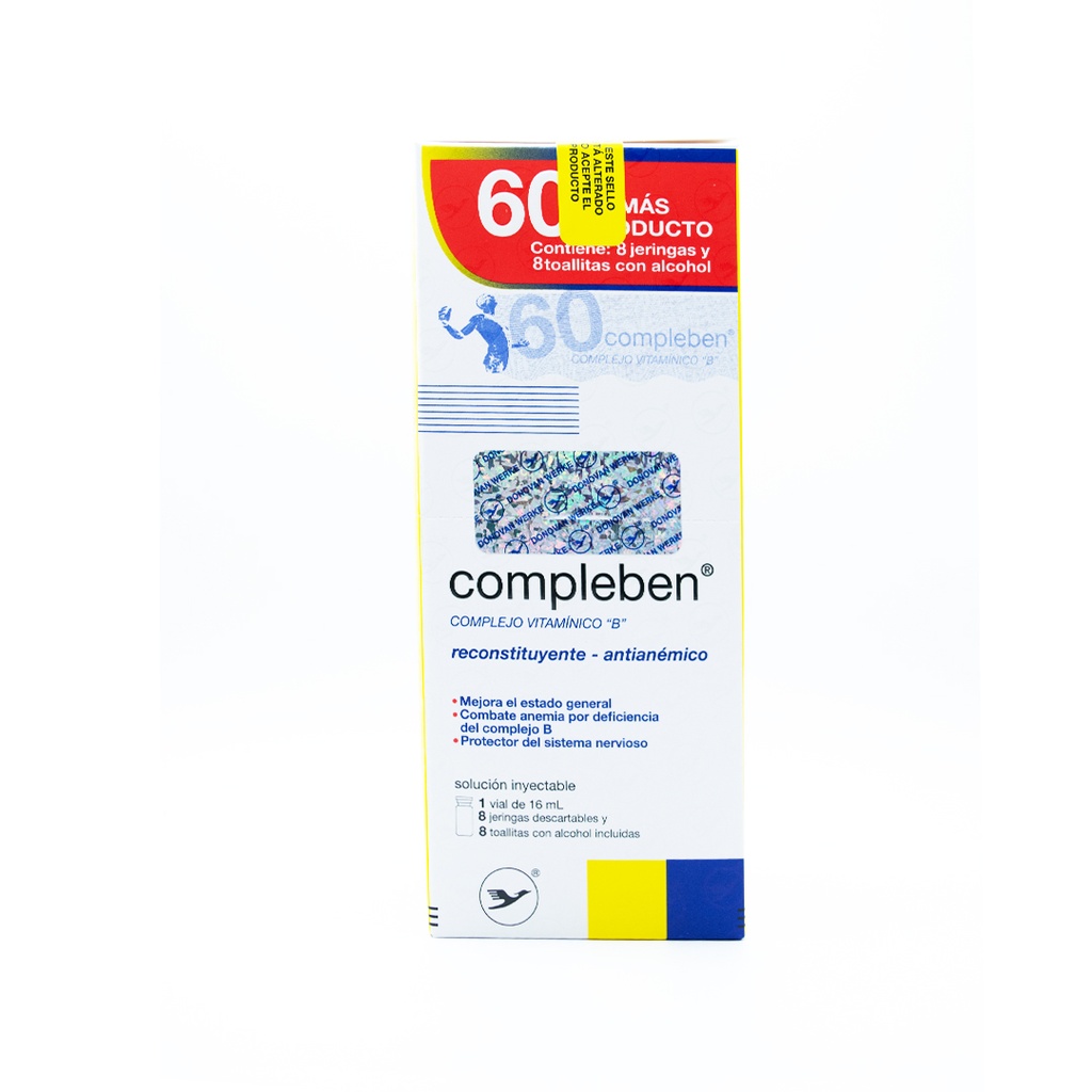 COMPLEBEN 16ML INYECTABLE 60%MAS + 8 JERINGAS Donovan Werke