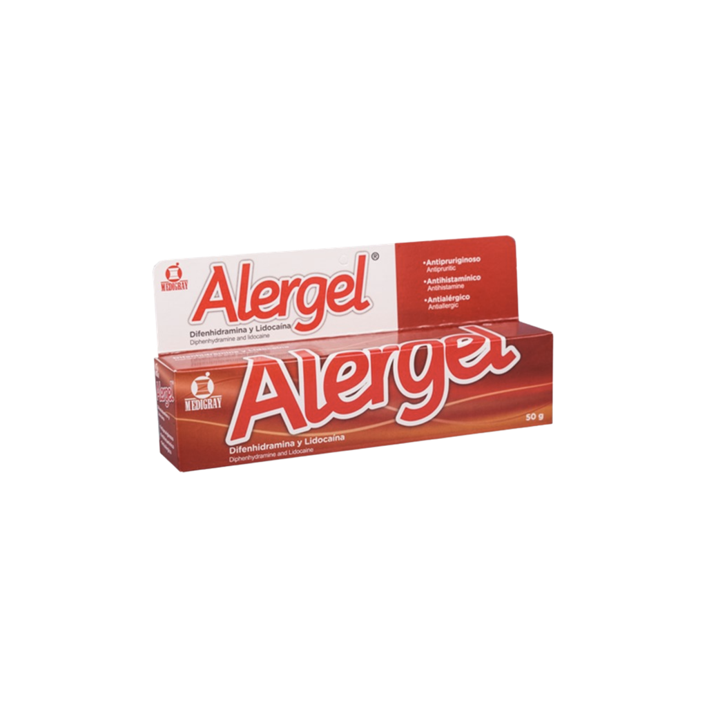 Alergel CREMA (DIFENIDRAMINA + LIDOCAINA) Medigray