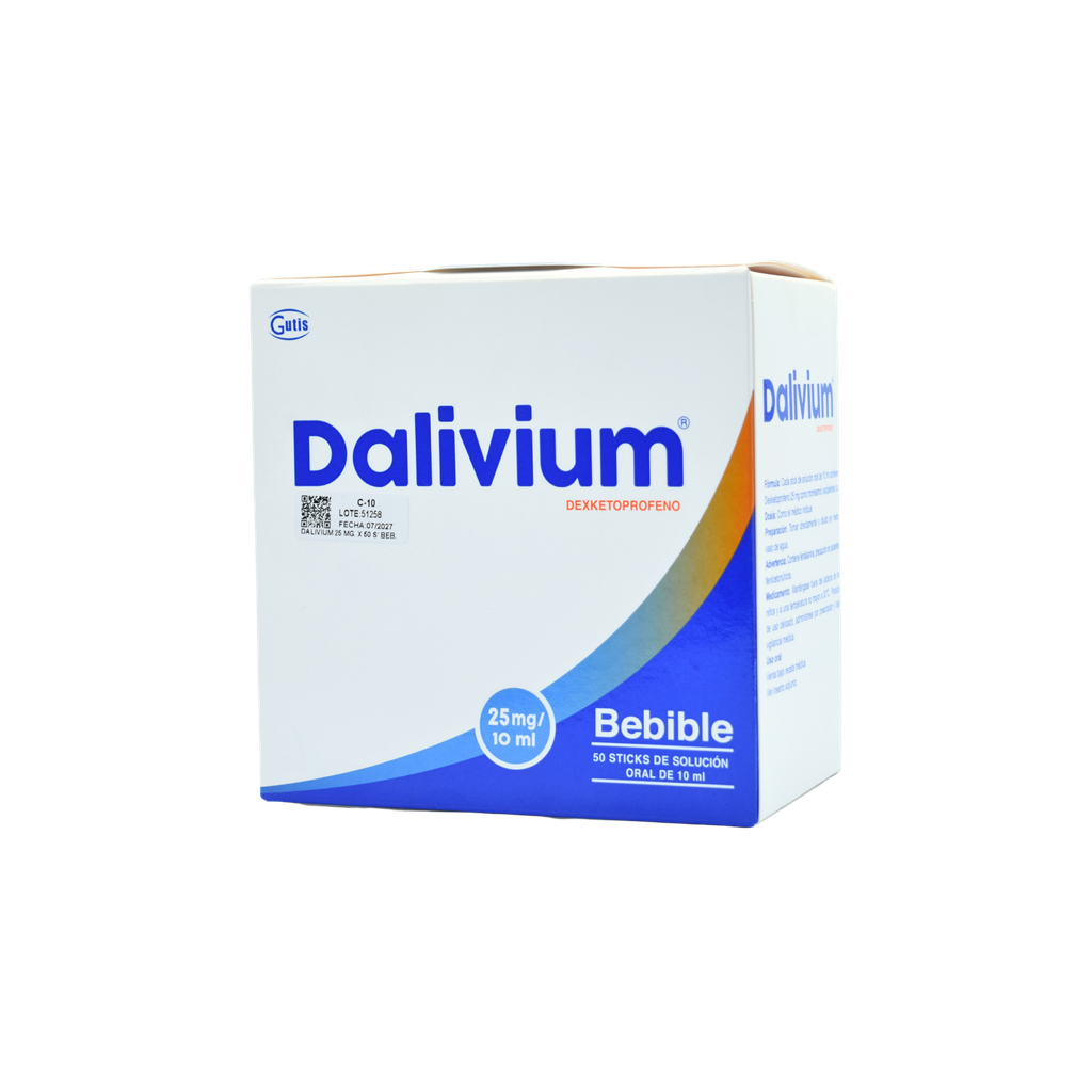 DALIVIUM SOL. ORAL * 50 SOBRES BEBIBLES GUTIS