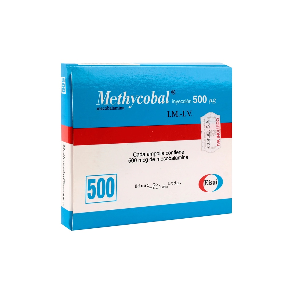 METHYCOBAL 500mcg. I.M-I.V. LANCASCO