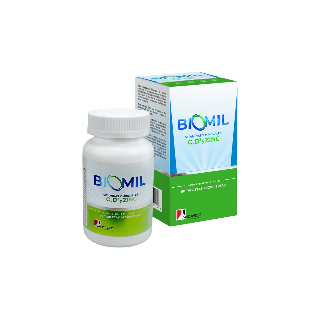 BIOMIL * 60 TABLETAS RECUBIERTAS LANCASCO