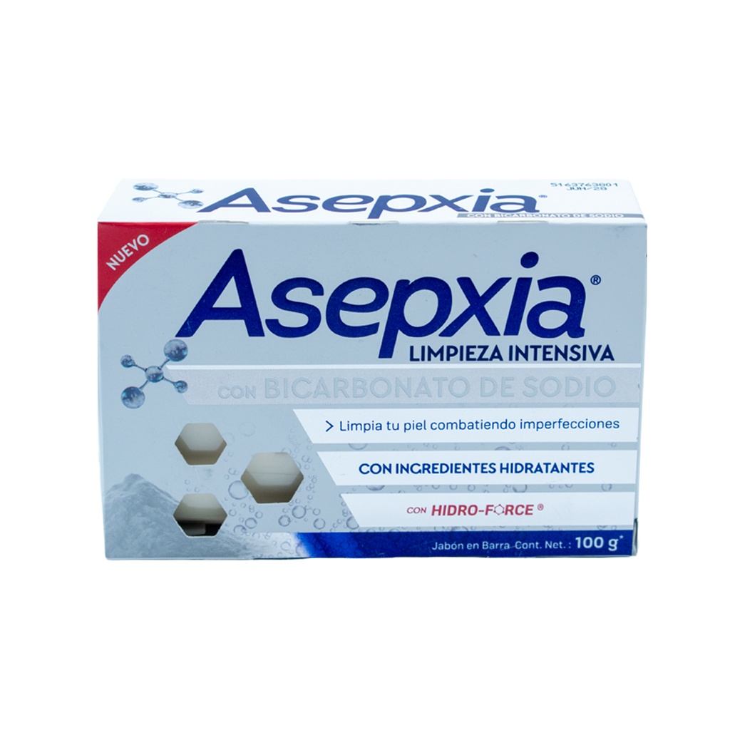 ASEPXIA JABON BARRA BICARBONATO X 100G  Genoma Lab
