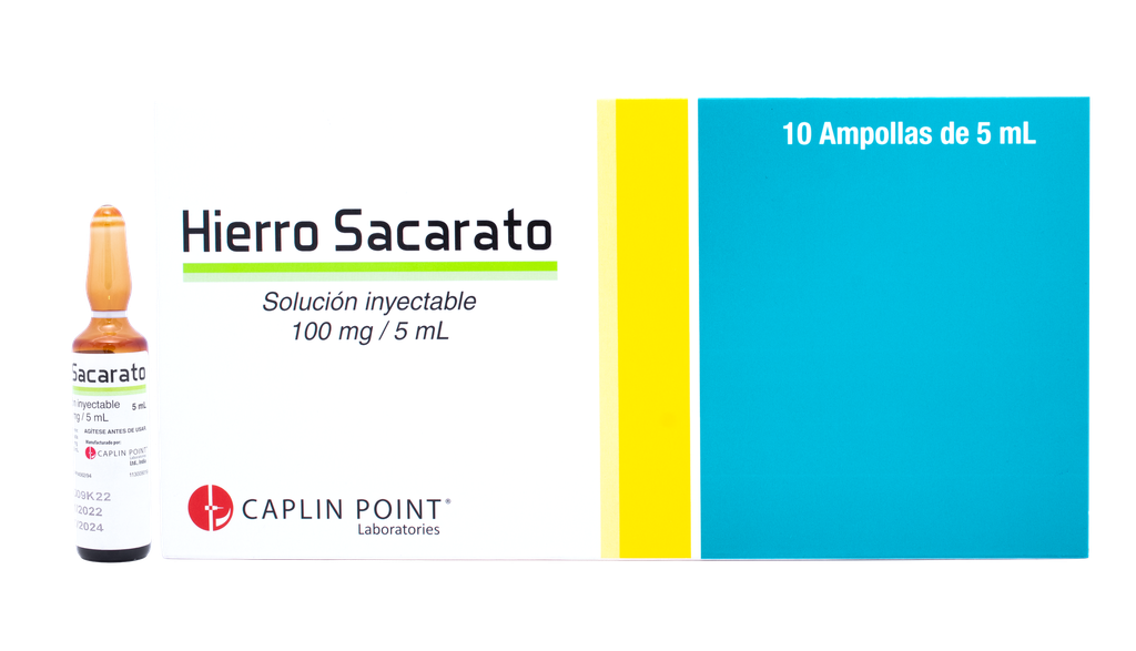 Hierro Sacarosa Inyectable 100mg/5ml x 1 Ampolla CaplinPoint Laboratories Ltd.