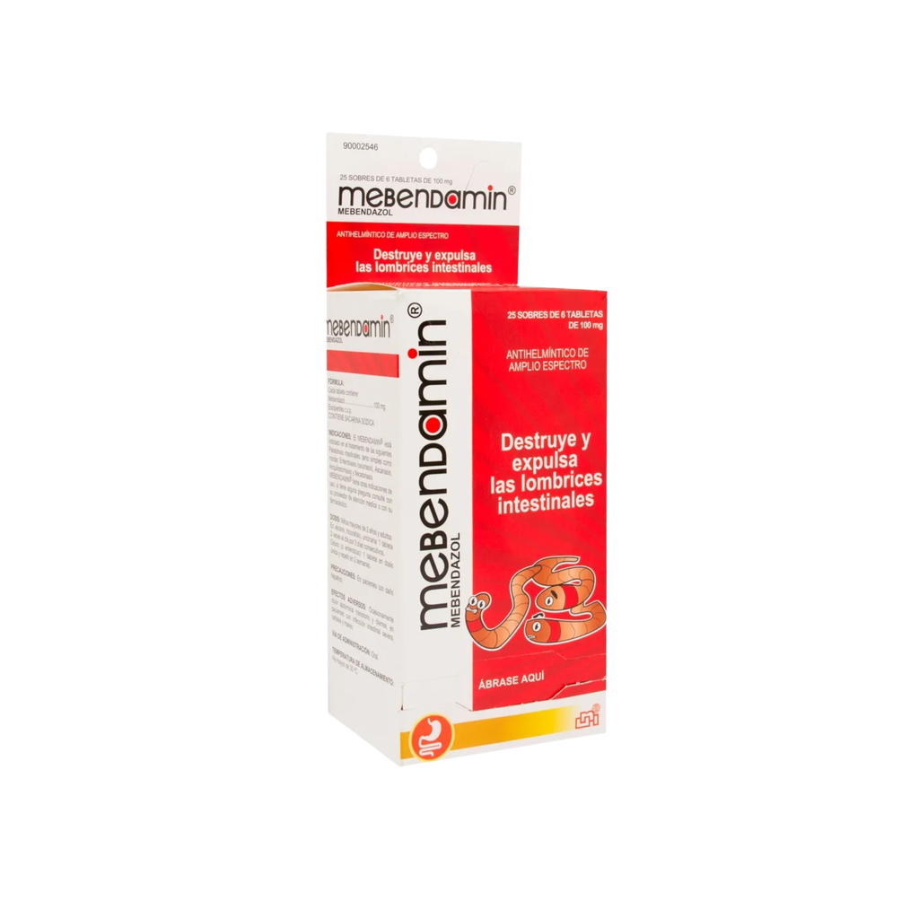 MEBENDAMIN 100MG 150 TABLETAS (25 SOBRE X 6)