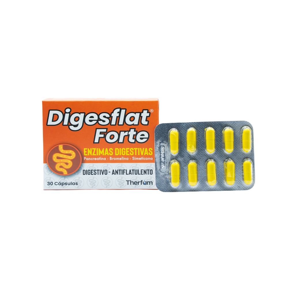 DIGESFLAT FORTE 250MG/50MG/80MG 30 CAPSULA