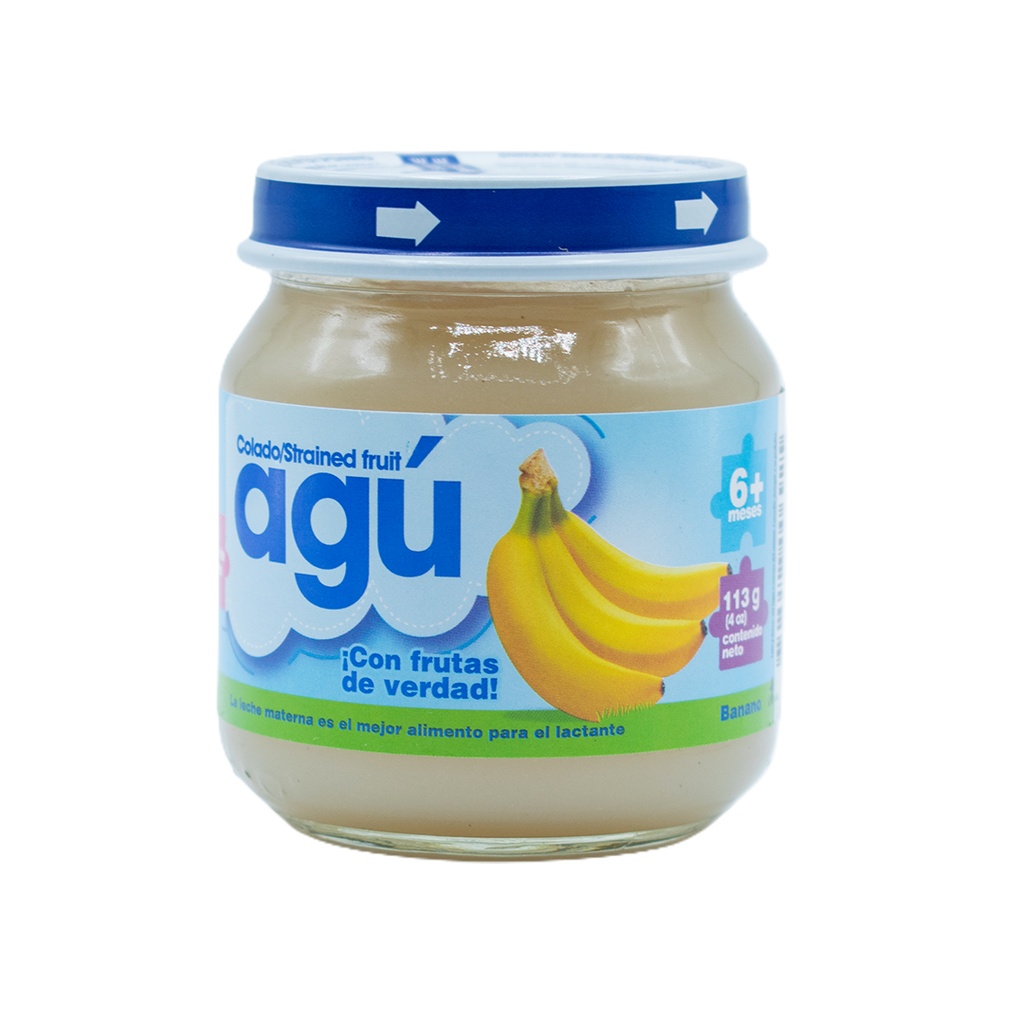 AGU BABY VIDRIO BANANO X 113GRS