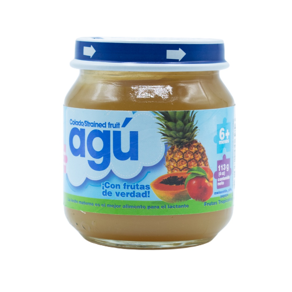 AGU BABY VIDRIO FRUTAS TROPICALES X 113GRS