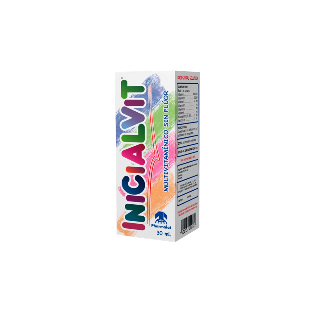 INICIALVIT MULTIVITAMINICO SIN FLUOR 30ML GOTAS PHARMALAT