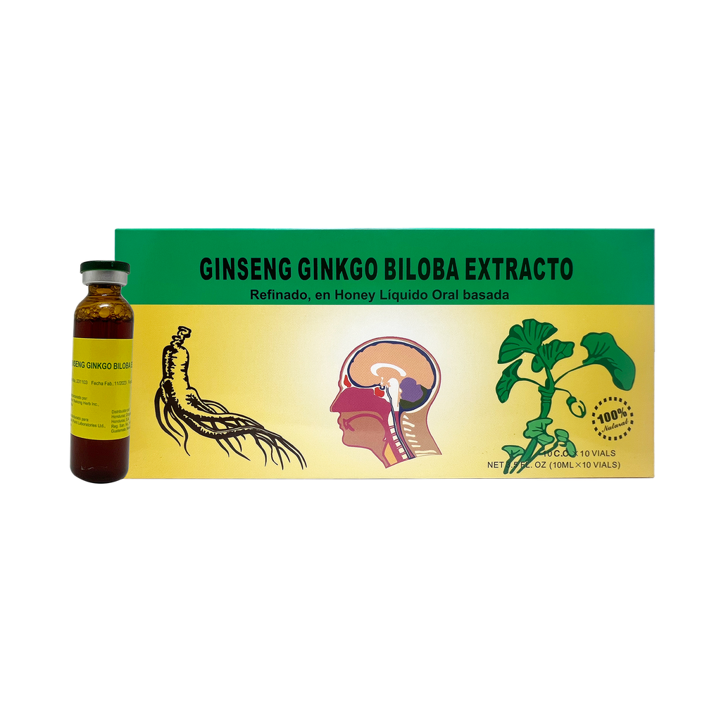 GINSENG CON GINKGO BILOBA -10 ml. (via oral)  x 10s Caplin Point Laboratories