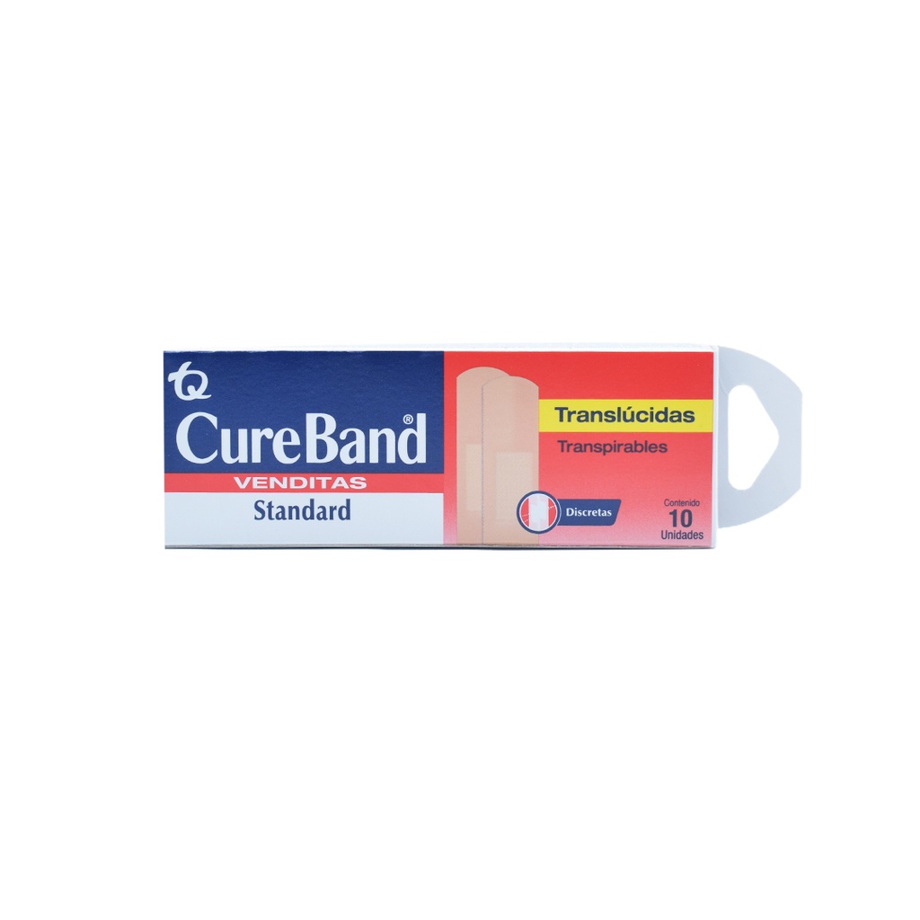CUREBAND CURITAS STANDARD CAJA x 10 UNIDADES