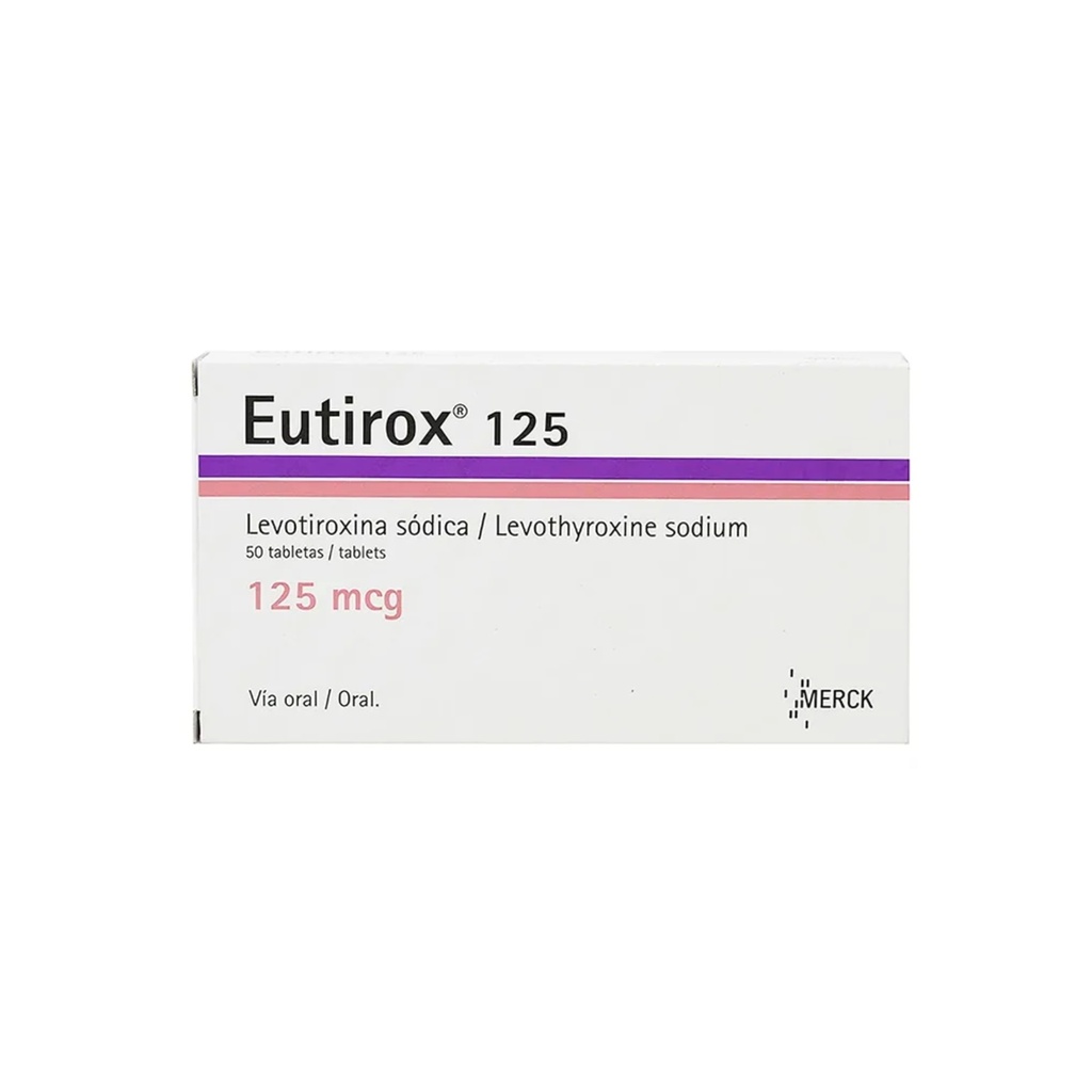 Eutirox 125 mcg x 50 tabletas
