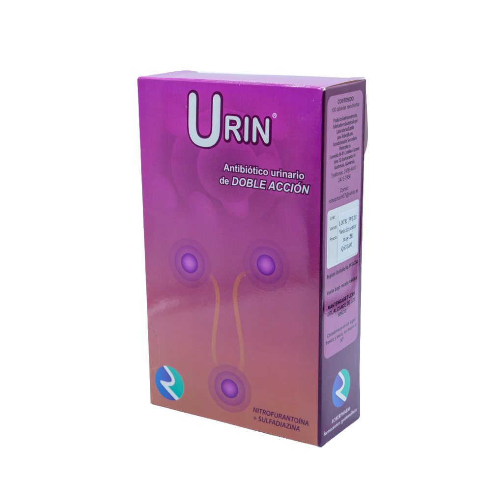 URIN ANTIBIOTICO URINARIO DOBLE ACCION X TABLETA ROBERPHARM