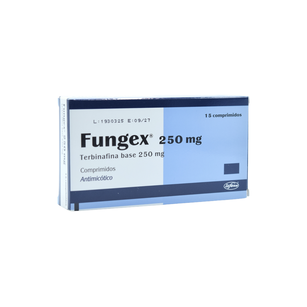 FUNGEX 250MG CAJA x 15 COMPRIMIDO INDUSTRIA FARMACEUTICA