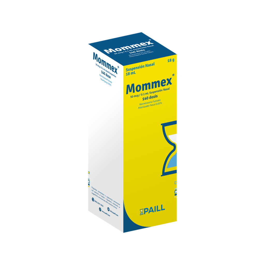 MOMMEX 50MCG 10G SOLUCION NASAL SPRAY 60 DOSIS PAILL