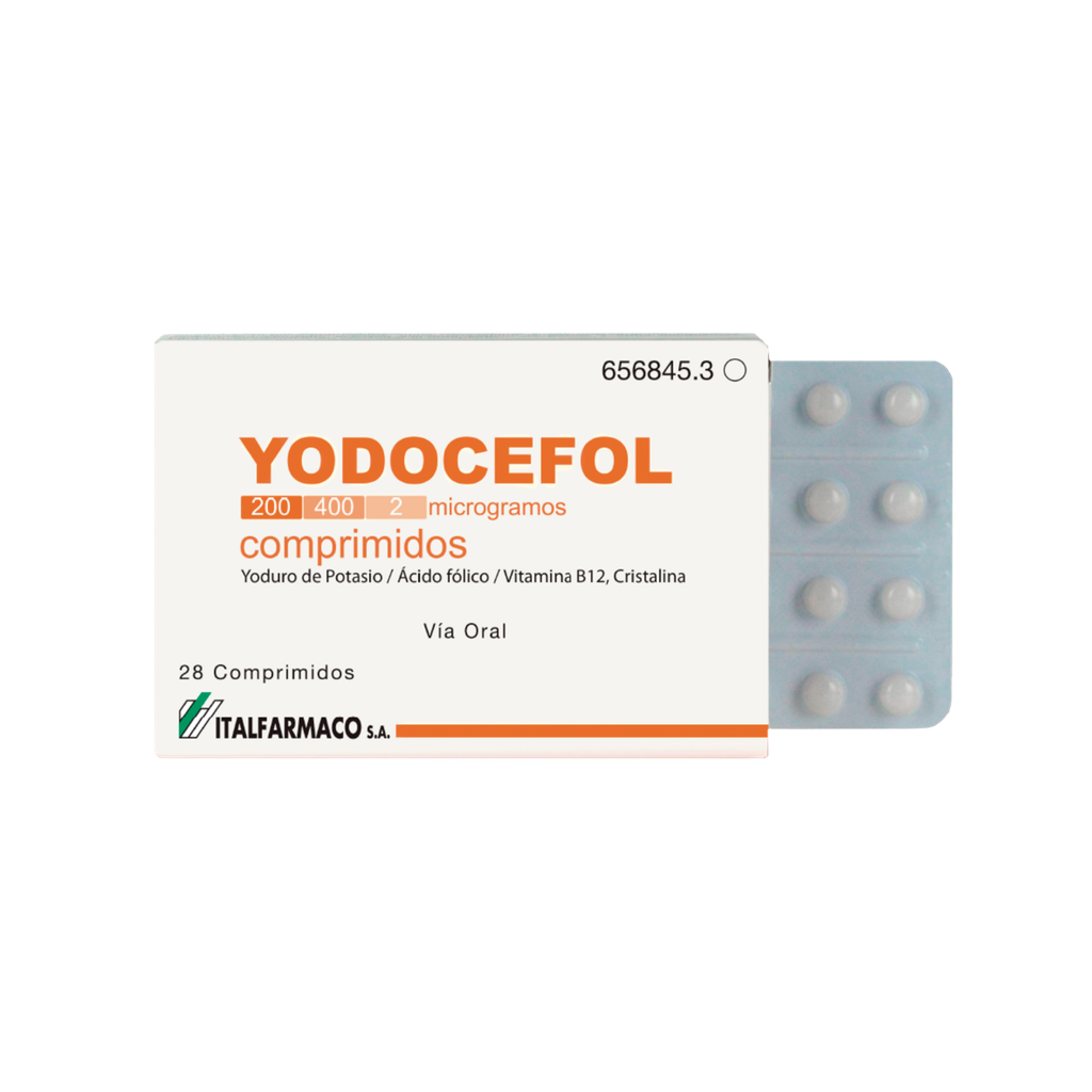 YODOCEFOL 200MCG/400MCG/2MCG 28 COMPRIMIDO