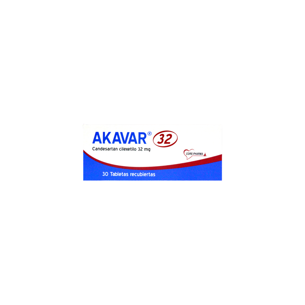 AKAVAR 32 MG CAJA X 30 TABLETAS RECUBIERTAS