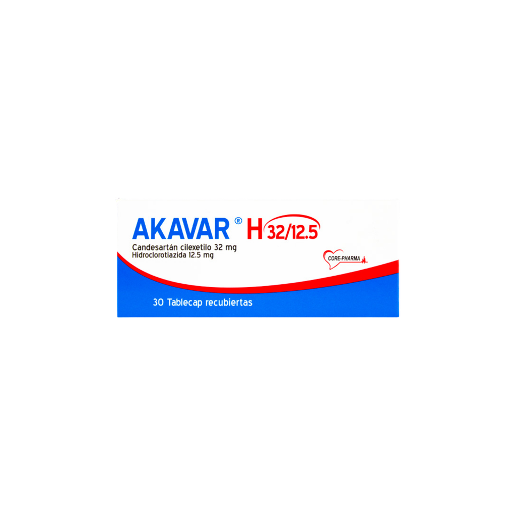 AKAVAR H 32 MG/12.5 CAJA X 30 TABLETAS RECUBIERTAS