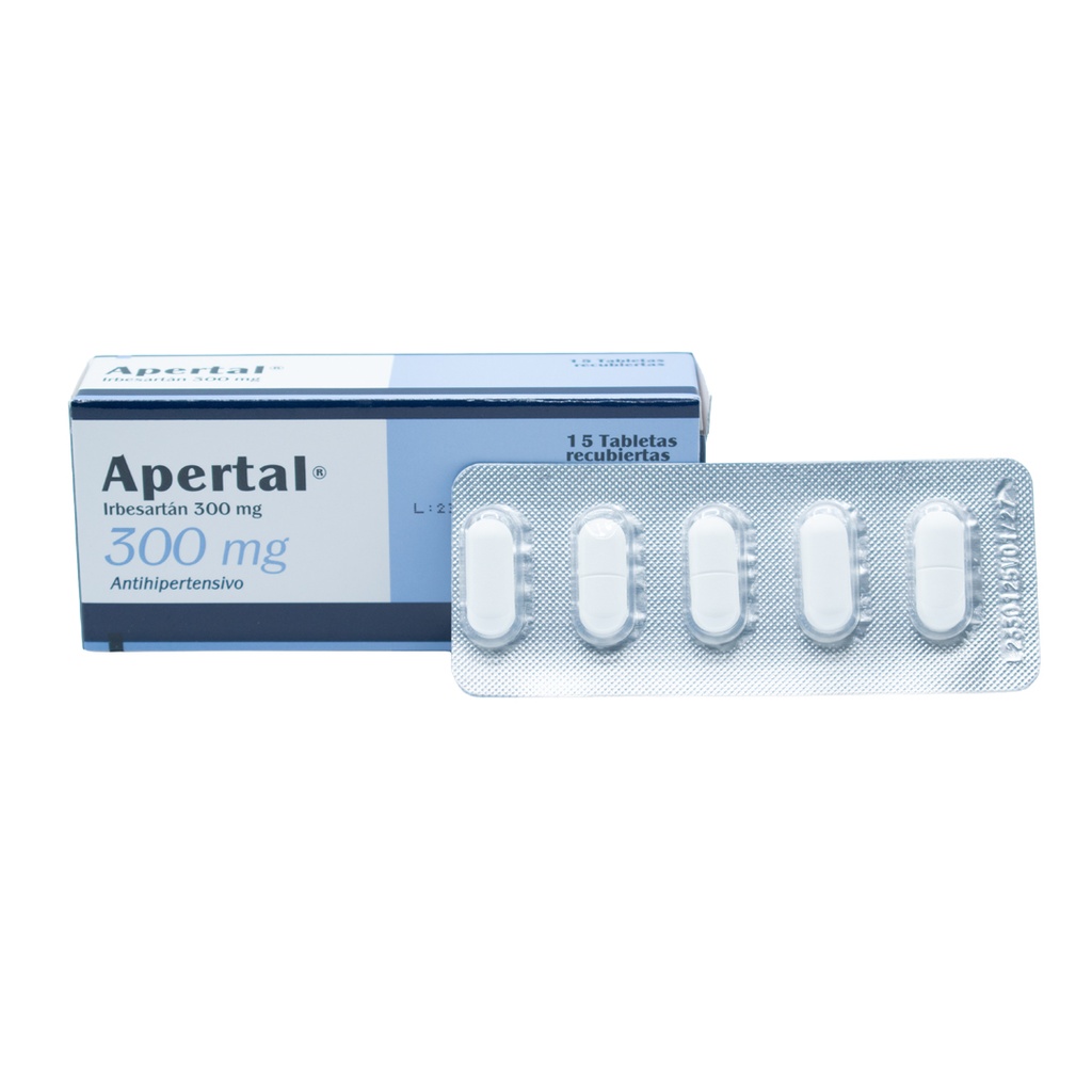 APERTAL 300MG CAJA x 15 TABLETAS RECUBIERTA INDUSTRIA FARMACEUTICA