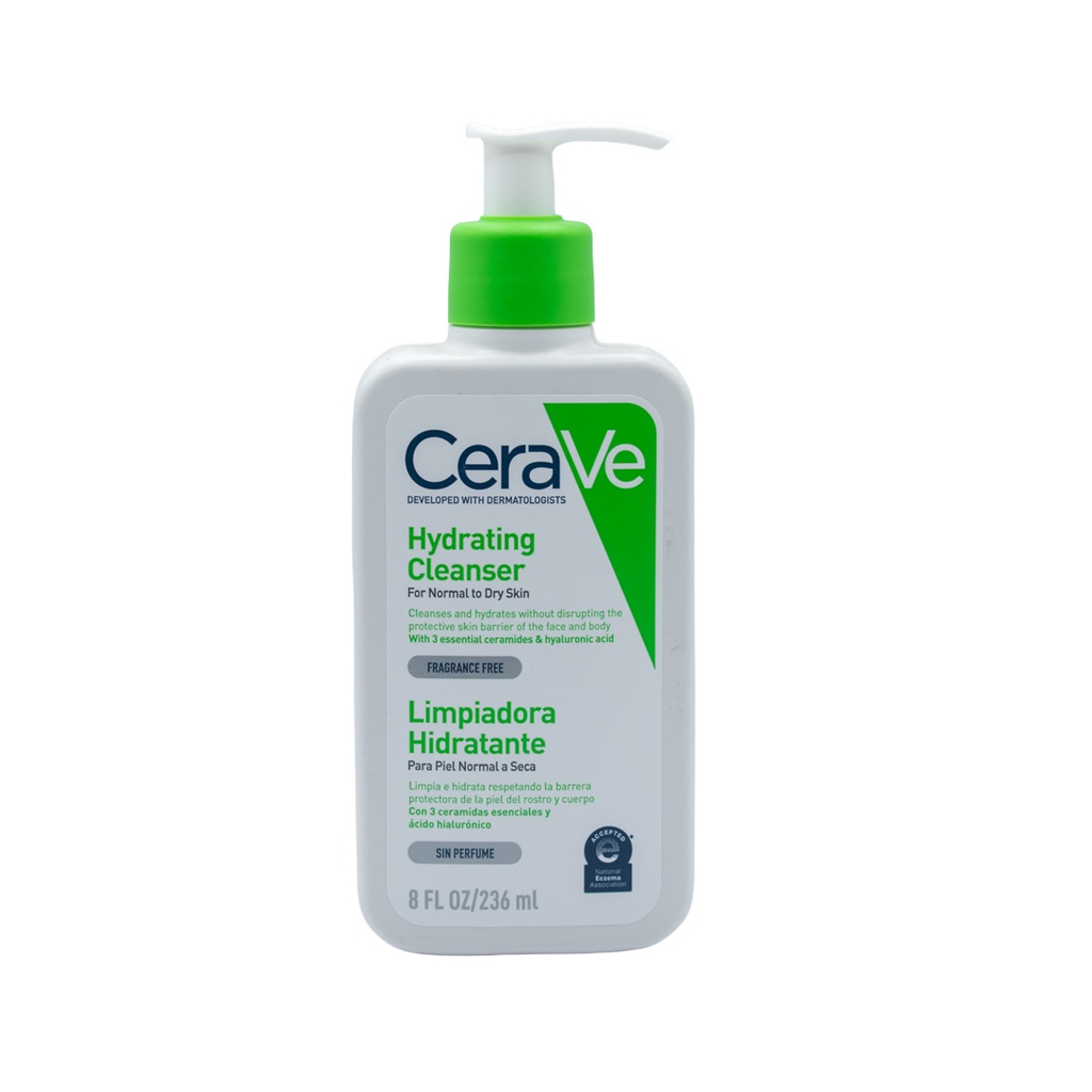 CERAVE LIMPIADORA HIDRATANTE 236ML CREMA ESPUMA FACIAL Y CORPORAL