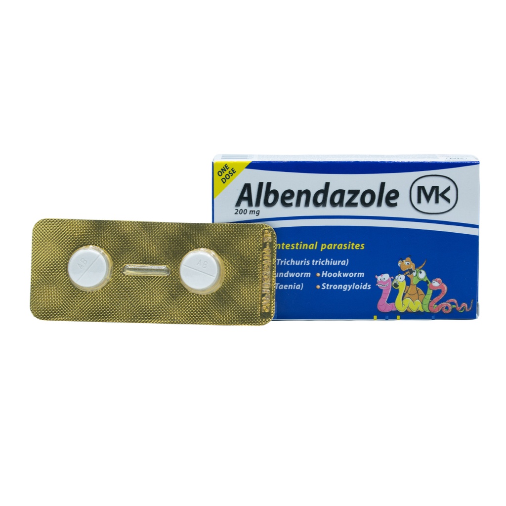 ALBENDAZOL MK 200MG CAJA x 2 TABLETAS MCKESSON