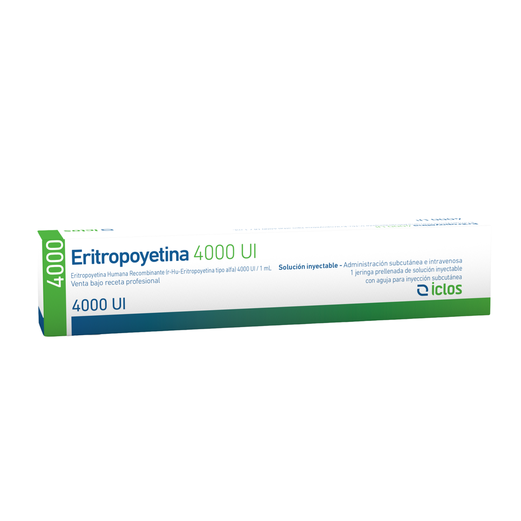 ERITROPOYETINA ICLOS 4000UI/ML 1 JERINGA PRELLENA SOLUCION INYECTABLE