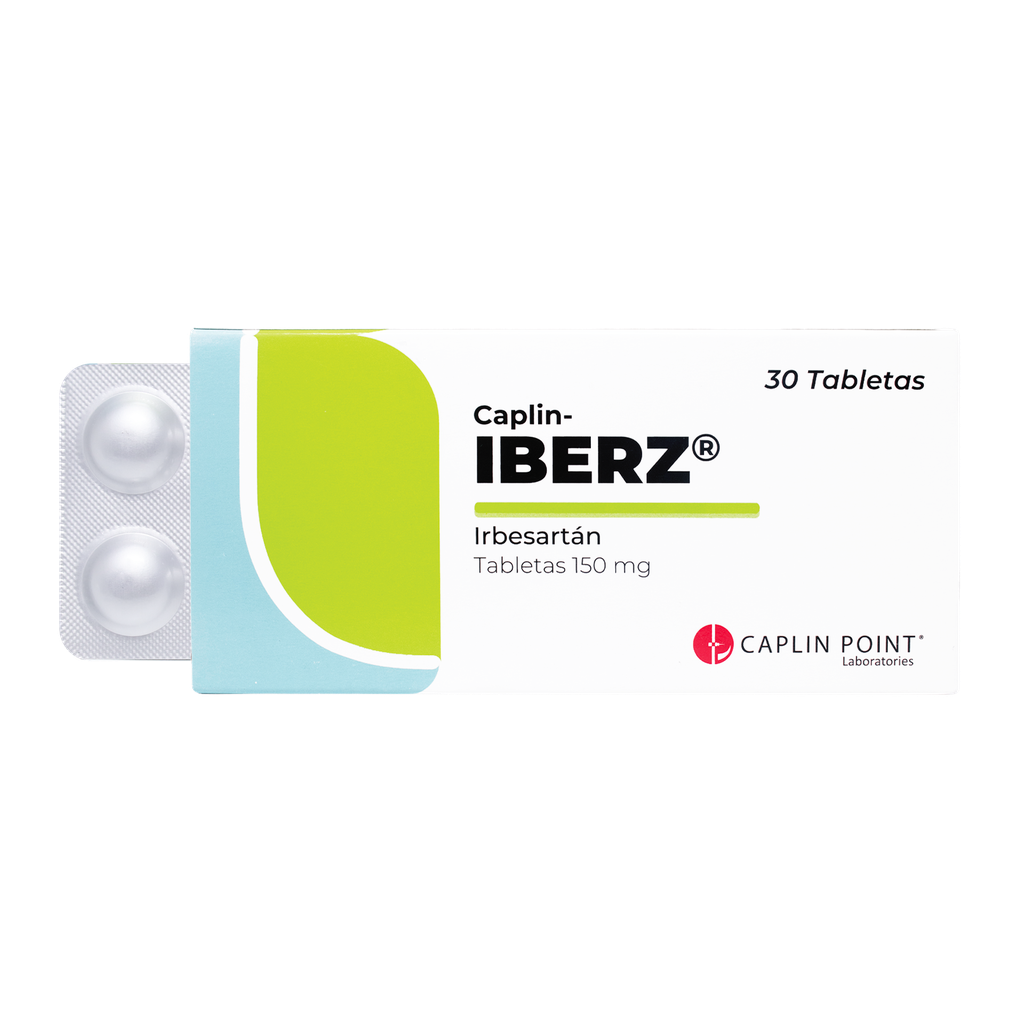 IBERZ (Irbesartán 150mg) x 30 Tabletas CaplinPoint