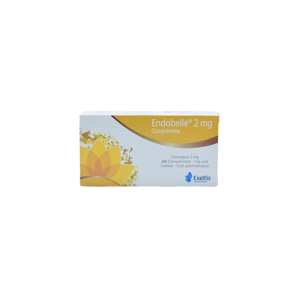 ENDOBELLE 2MG 28 COMPRIMIDO EXELTIS