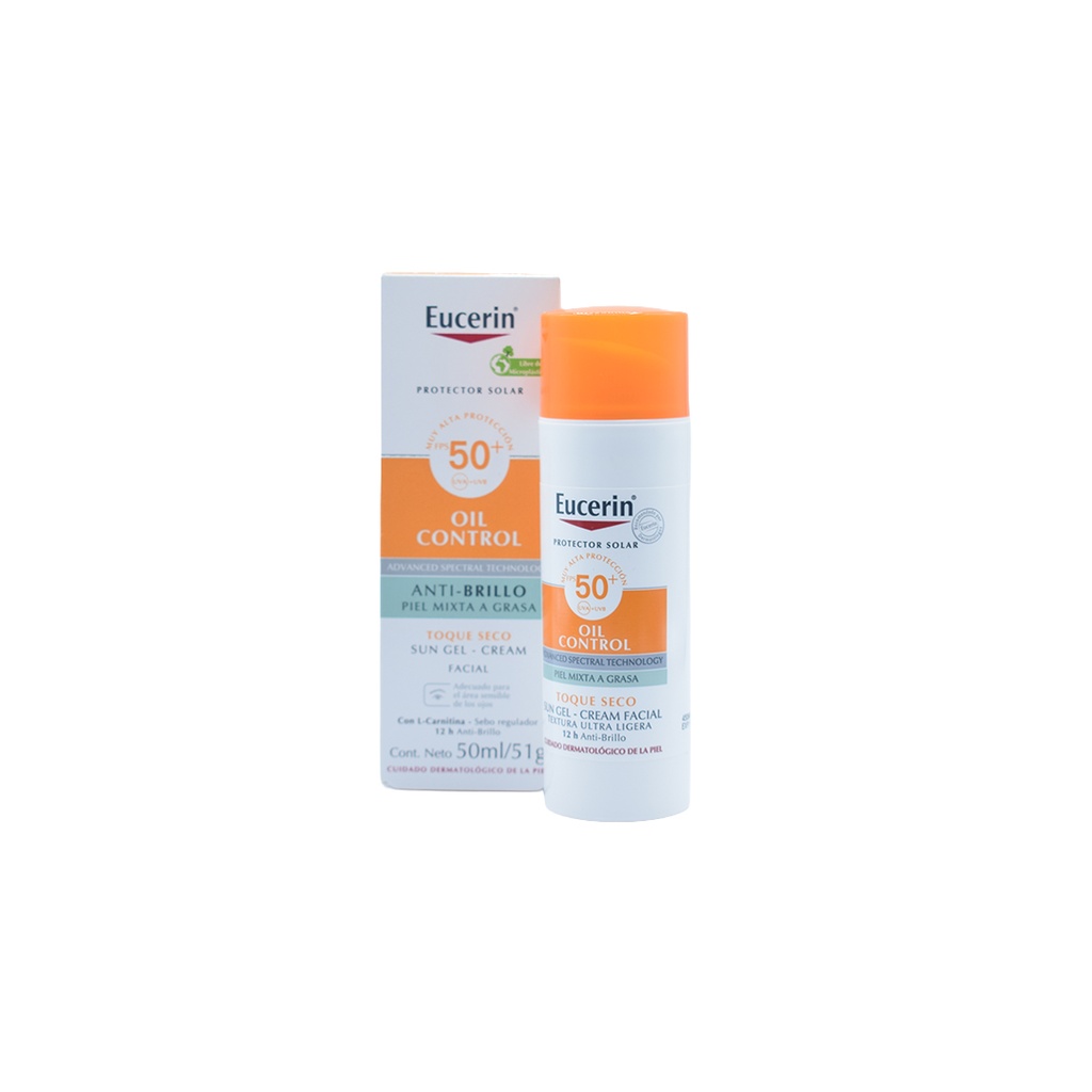 Eucerin Protector Solar Toque Seco Gel-crema Facial Spf50+ 50ml