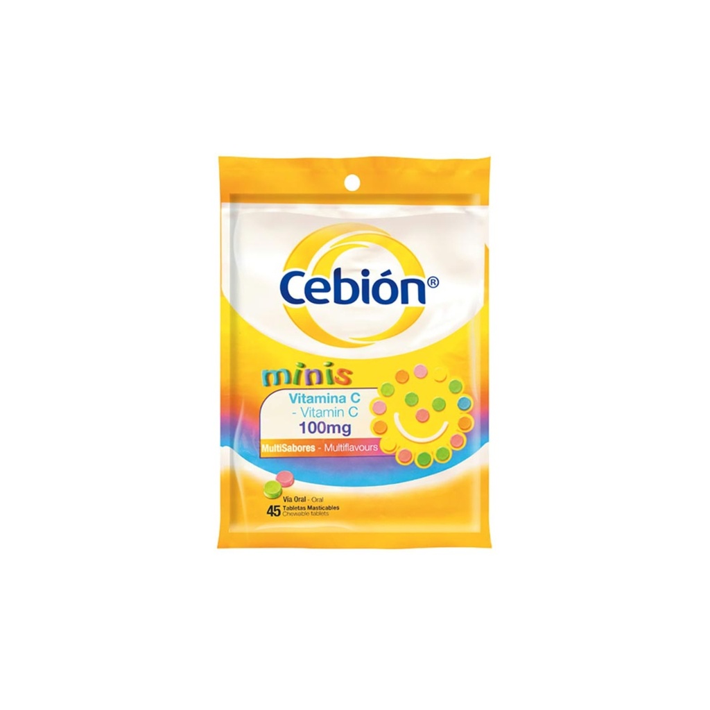 CEBION MINIS MULTISABORES 45 TABS MASTICABLE SOBRE P&G HEALTH
