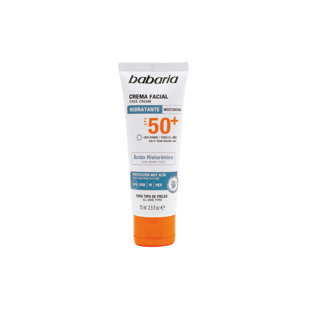 SUN F50 Facial 75ml Hidratante Babaria