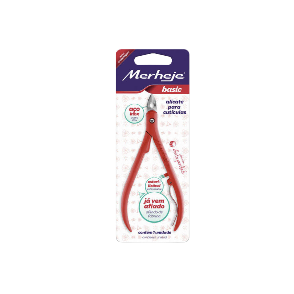 ALICATE P/ CUT MERHEJE BASIC PEROLADO ROJO - EXP