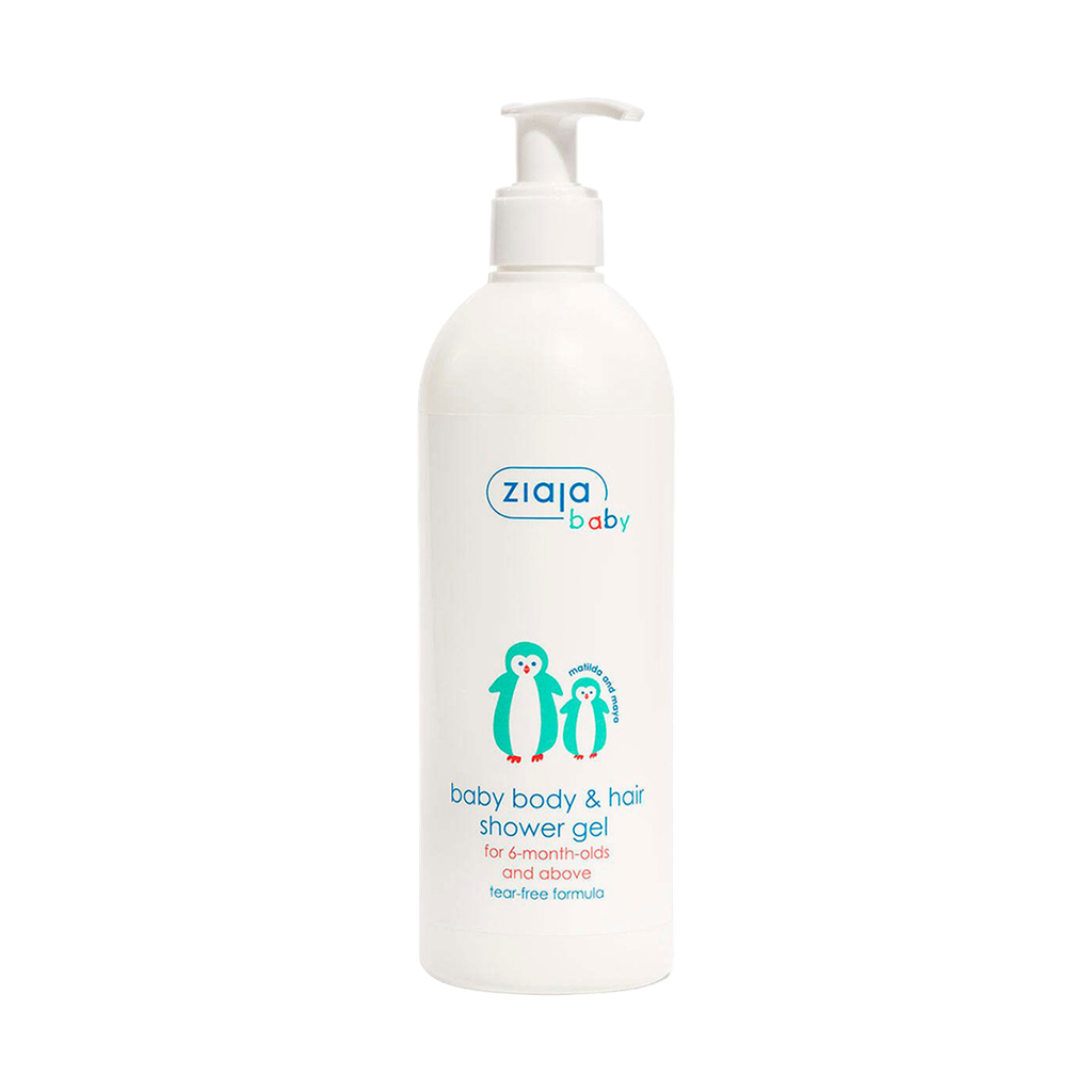 ZIAJA BABY BODY & HAIR SHOWER GEL FOR 6 MONTHS AND OLDER/DISPENSER 400 m