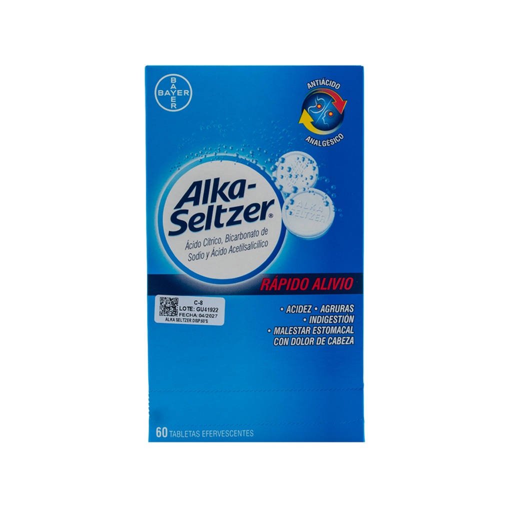 Alkaseltzer Tabletas Efervescentes BAYER OTC